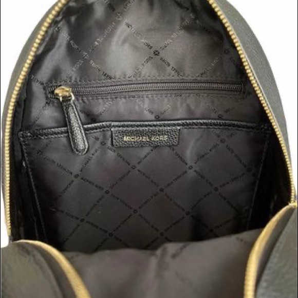 Michael Kors Medium Leather Backpack in Black main image 7